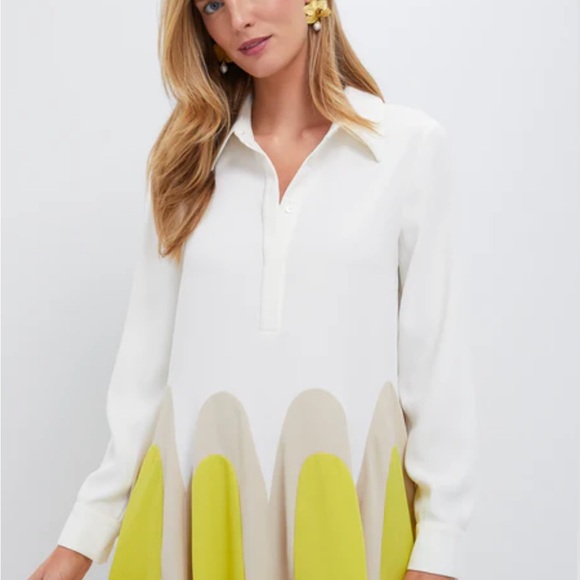 Tuckernuck White and Yellow Mini Dress - Picture 4 of 7